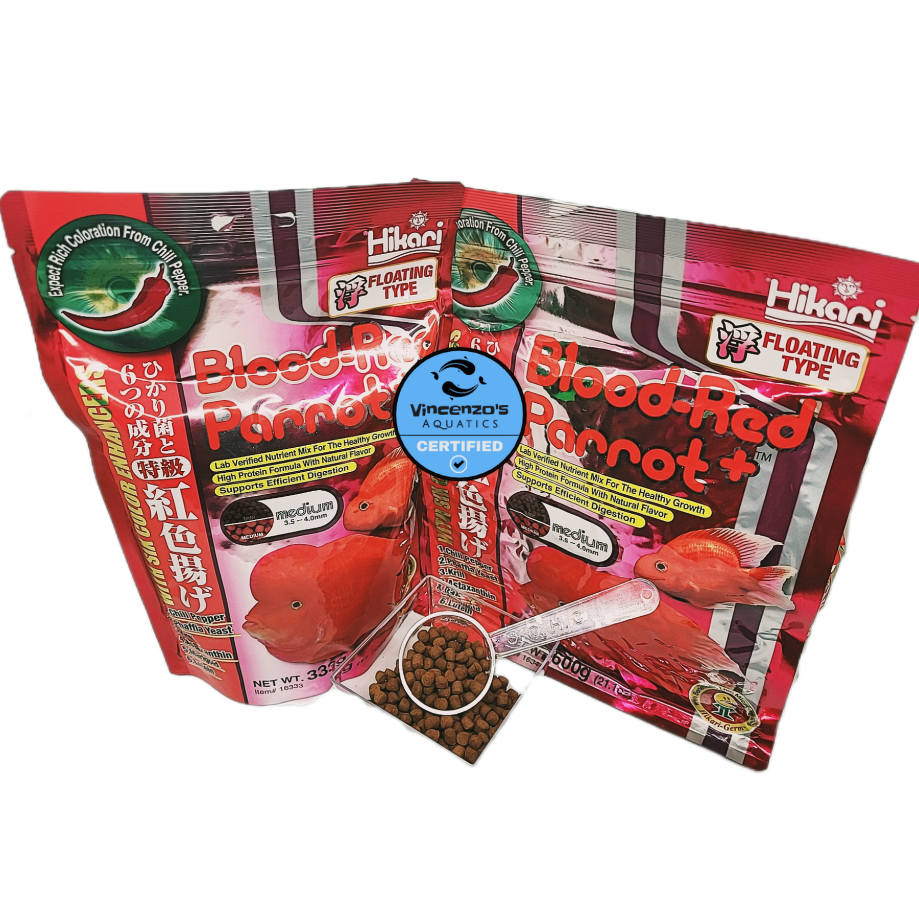 Hikari blood parrot sales food